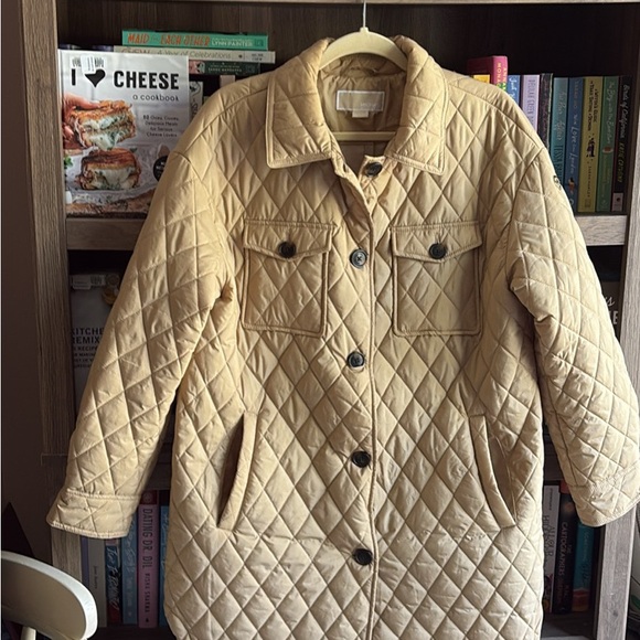 Michael Michael Kors Quilted Tan Jacket - Picture 1 of 5